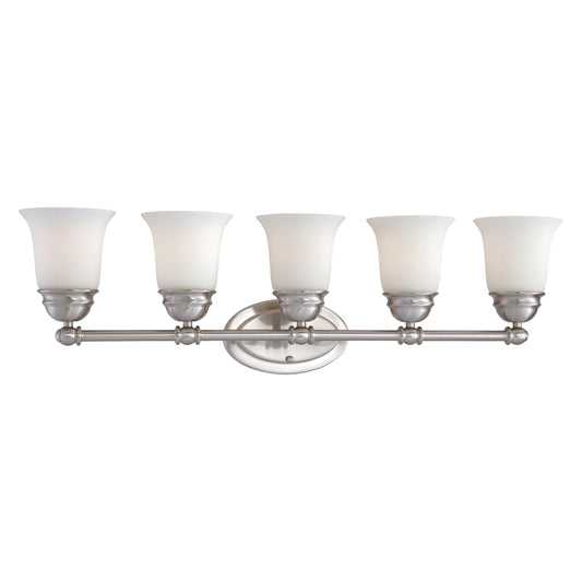 Bella 31" 5 Light Vanity Light in Brushed Nickel