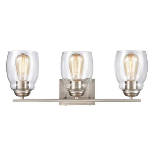 Calistoga 22" 3 Light Vanity Light in Brushed Nickel