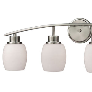 Casual Mission 28' 4 Light Vanity Light in Brushed Nickel