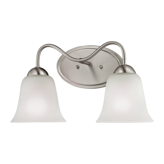 Conway 15" 2 Light Vanity Light in Brushed Nickel