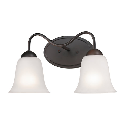 Conway 15" 2 Light Vanity Light in Oil Rubbed Bronze