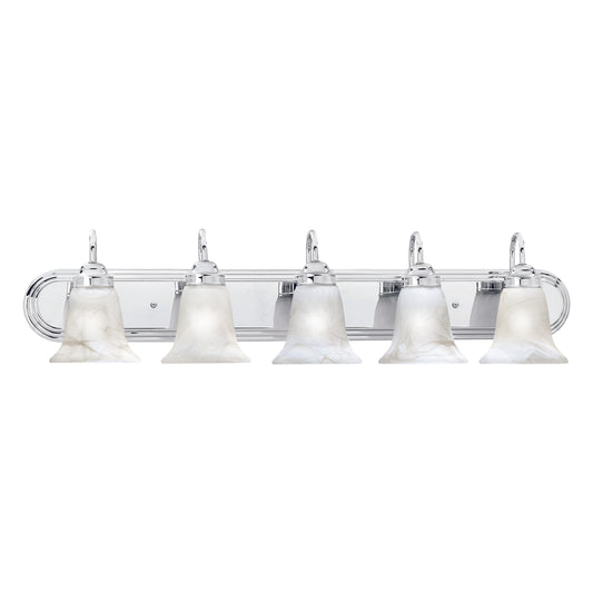 Homestead 36" 5 Light Vanity Light in Chrome