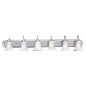 Homestead 48' 6 Light Vanity Light in Brushed Nickel