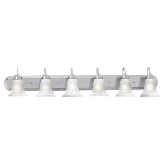 Homestead 48" 6 Light Vanity Light in Brushed Nickel