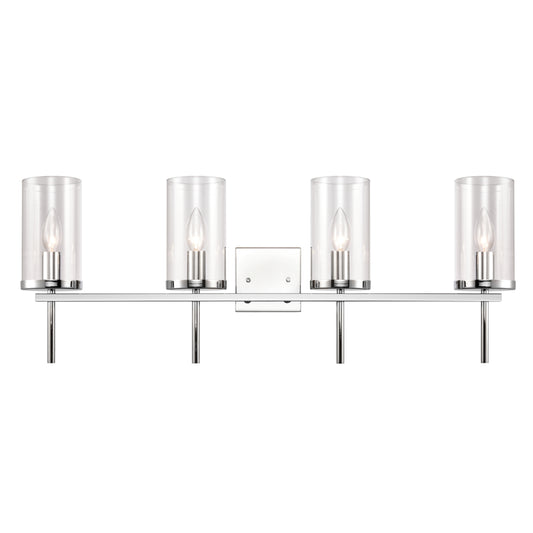 Oakland 32.5" 4 Light Vanity Light in Chrome