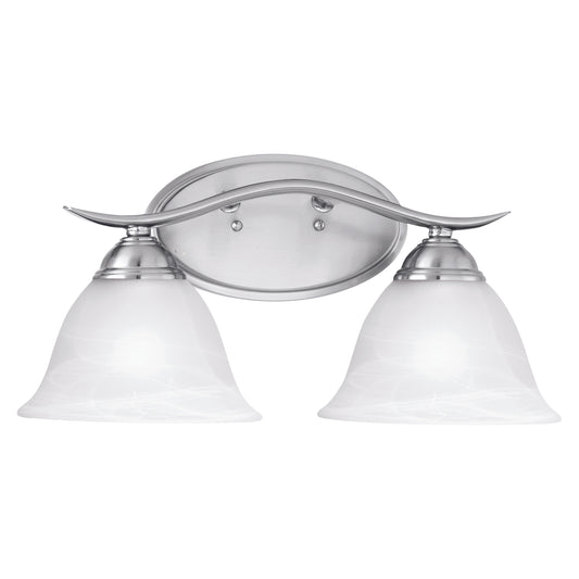 Prestige 8.25" 2 Light Vanity Light in Brushed Nickel