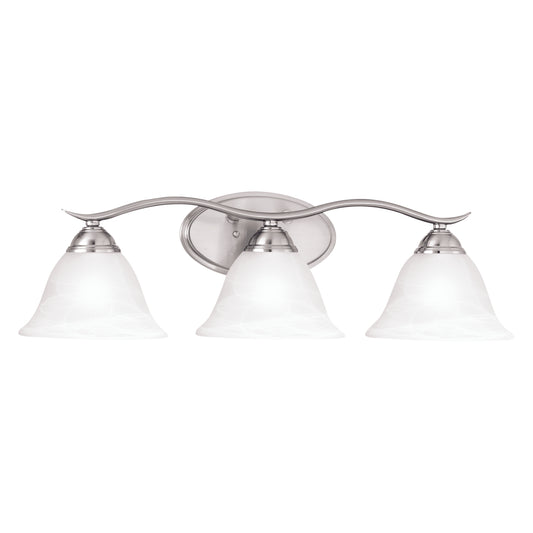 Prestige 8.25" 3 Light Vanity Light in Brushed Nickel