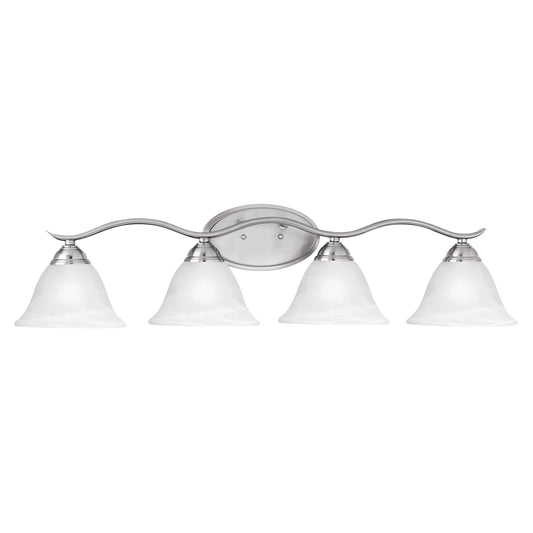 Prestige 8.25" 4 Light Vanity Light in Brushed Nickel