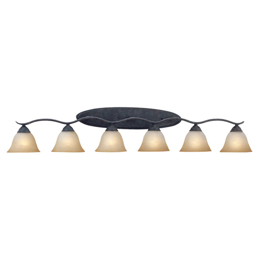 Prestige 9.5" 6 Light Vanity Light in Sable Bronze