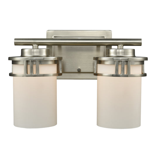 Ravendale 12" 2 Light Vanity Light in Brushed Nickel