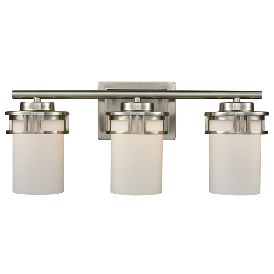 Ravendale 20' 3 Light Vanity Light in Brushed Nickel