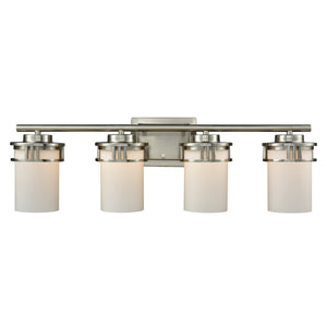 Ravendale 27' 4 Light Vanity Light in Brushed Nickel