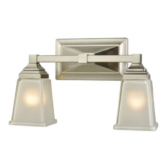 Sinclair 15" 2 Light Vanity Light in Brushed Nickel