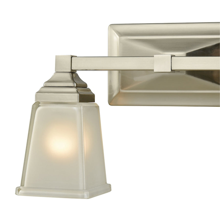 Sinclair 15' 2 Light Vanity Light in Brushed Nickel