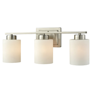 Summit Place 21' 3 Light Vanity Light in Brushed Nickel