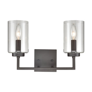 West End 14.5' 2 Light Vanity Light in Oil Rubbed Bronze