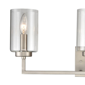 West End 23' 3 Light Vanity Light in Brushed Nickel