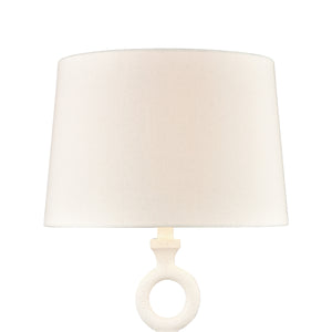HammeredHome 33' Table Lamp in Matte White