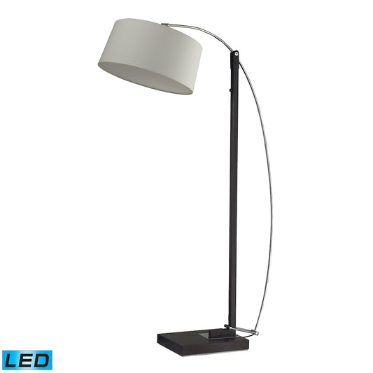 Logan Square 76" LED Floor Lamp in Brown