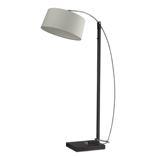 Logan Square 76" Floor Lamp in Dark Brown