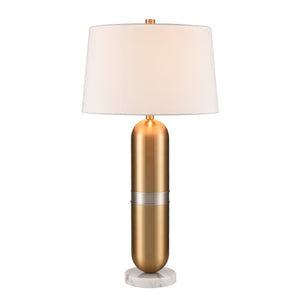 Pill 34' Table Lamp in Aged Brass