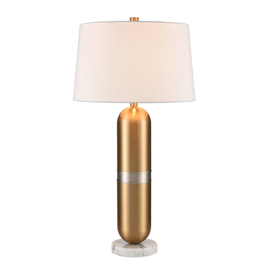 Pill 34" Table Lamp in Aged Brass