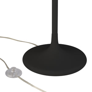 Toa Tee 64' Floor Lamp in Dry Black