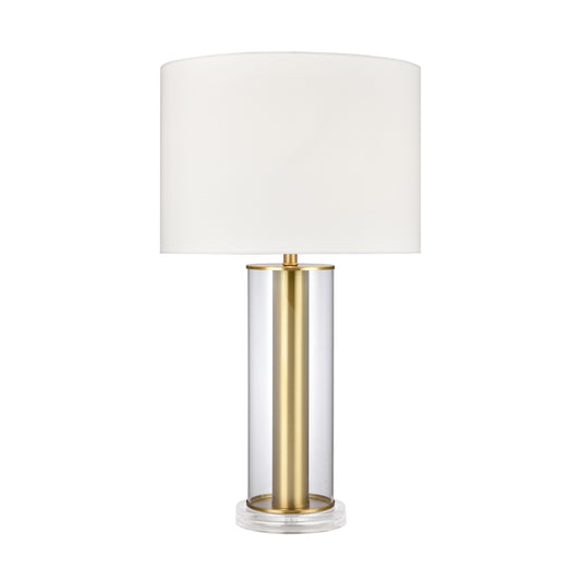 Tower Plaza 26" Table Lamp in Gold