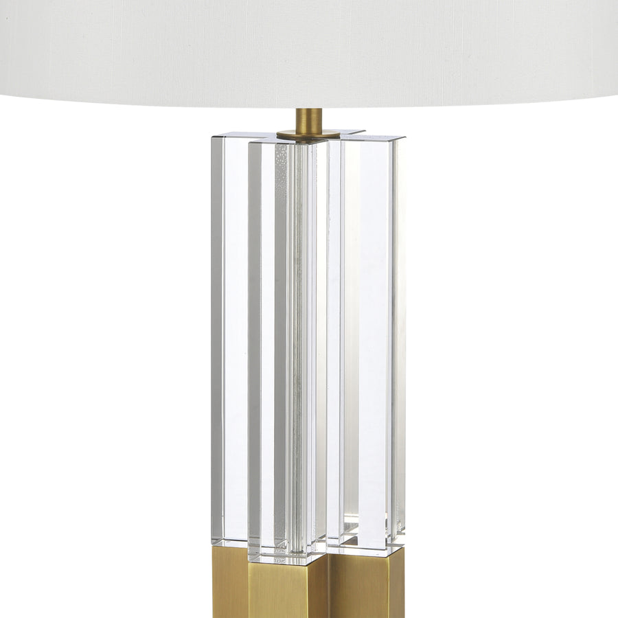 Upright 27' Table Lamp in Clear