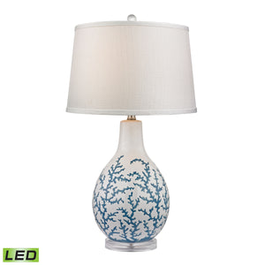 Sixpenny 27' LED Table Lamp in Pale Blue