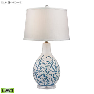 Sixpenny 27' LED Table Lamp in Pale Blue