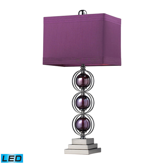 Alva 27" LED Table Lamp in Black Nickel