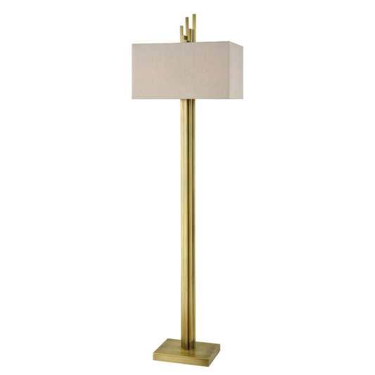 Azimuth 69" Floor Lamp in Antique Brass