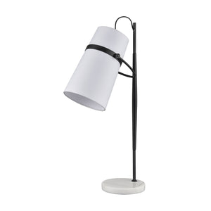 Banded Shade 28' Table Lamp in Matte Black