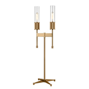 Beaconsfield 32' Table Lamp in Aged Brass