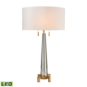 Bedford 30' LED Table Lamp in Aged Brass