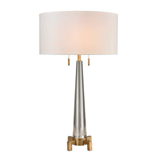 Bedford 30" Table Lamp in Aged Brass