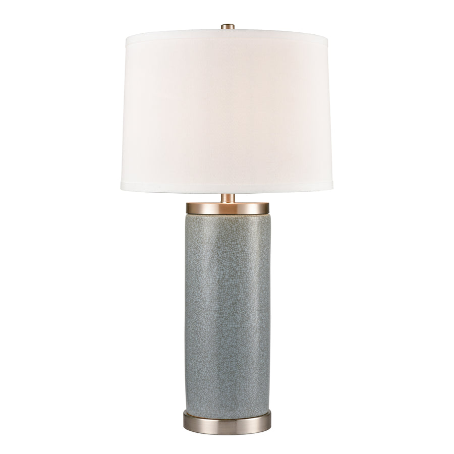Bluestack 29' Table Lamp in Blue Crackle
