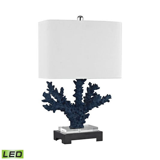 Cape Sable 26" LED Table Lamp in Navy