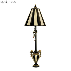 Carnival Stripe 32' Table Lamp in Antique Black