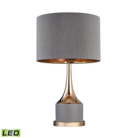 ConeNeck 18.5" LED Table Lamp in Gray