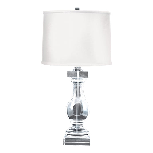 Crystal 28" Table Lamp in Clear