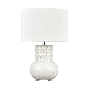 Delia 21' Table Lamp in White