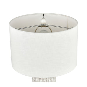 Delia 21' Table Lamp in White