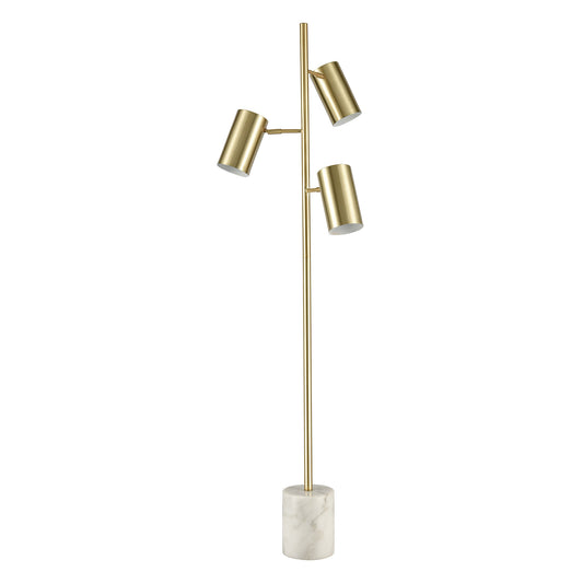 Dien 64" Floor Lamp in Honey Brass