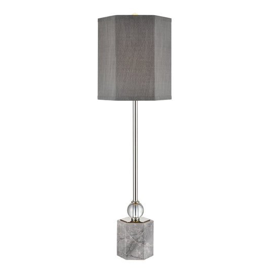 Discretion 33" Table Lamp in Polished Nickel