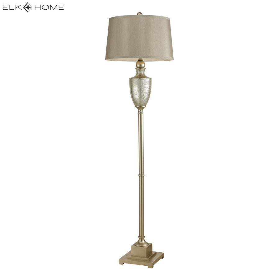 Elmira 63' Floor Lamp in Antique Mercury
