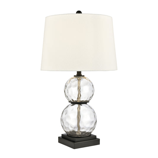 Forsyth 26" Table Lamp in White Linen Shade