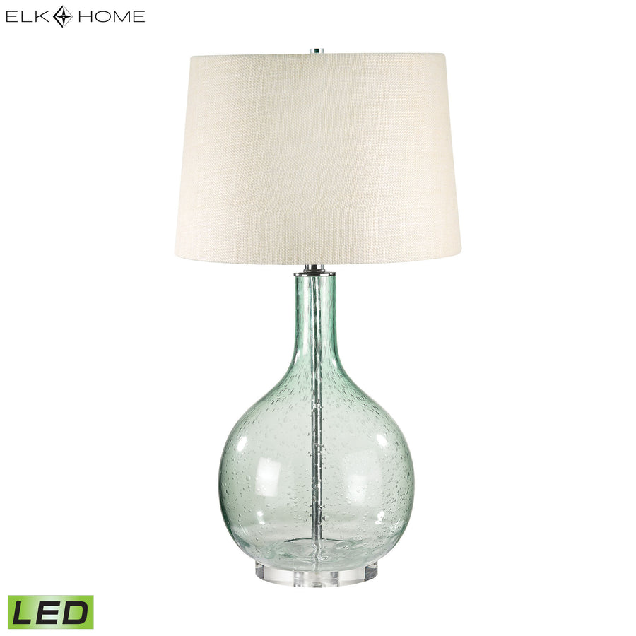 Glass 28' LED Table Lamp in Green