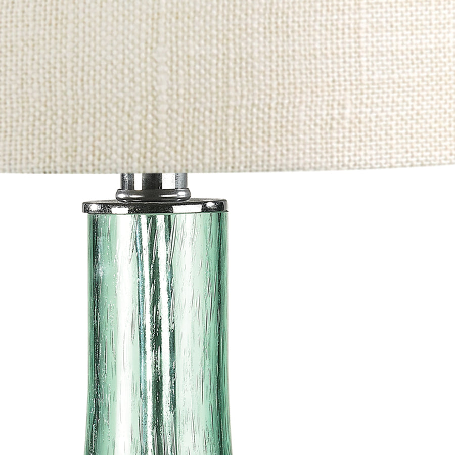 Glass 28' Table Lamp in Green
